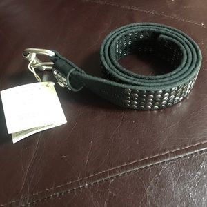 Koru vintage over leather belt.